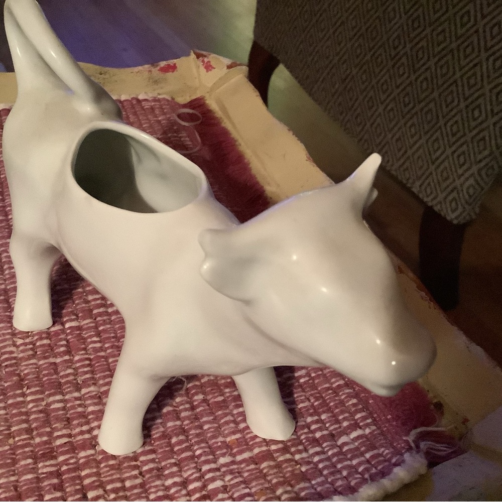 Made in France cow-shaped creamer or planter